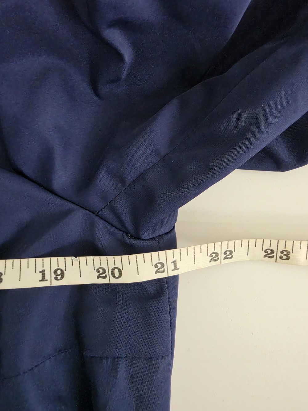 Akris punto Navy Blue Hooded Utility Rain Coat Jacket Size 12 - Picture 5 of 14
